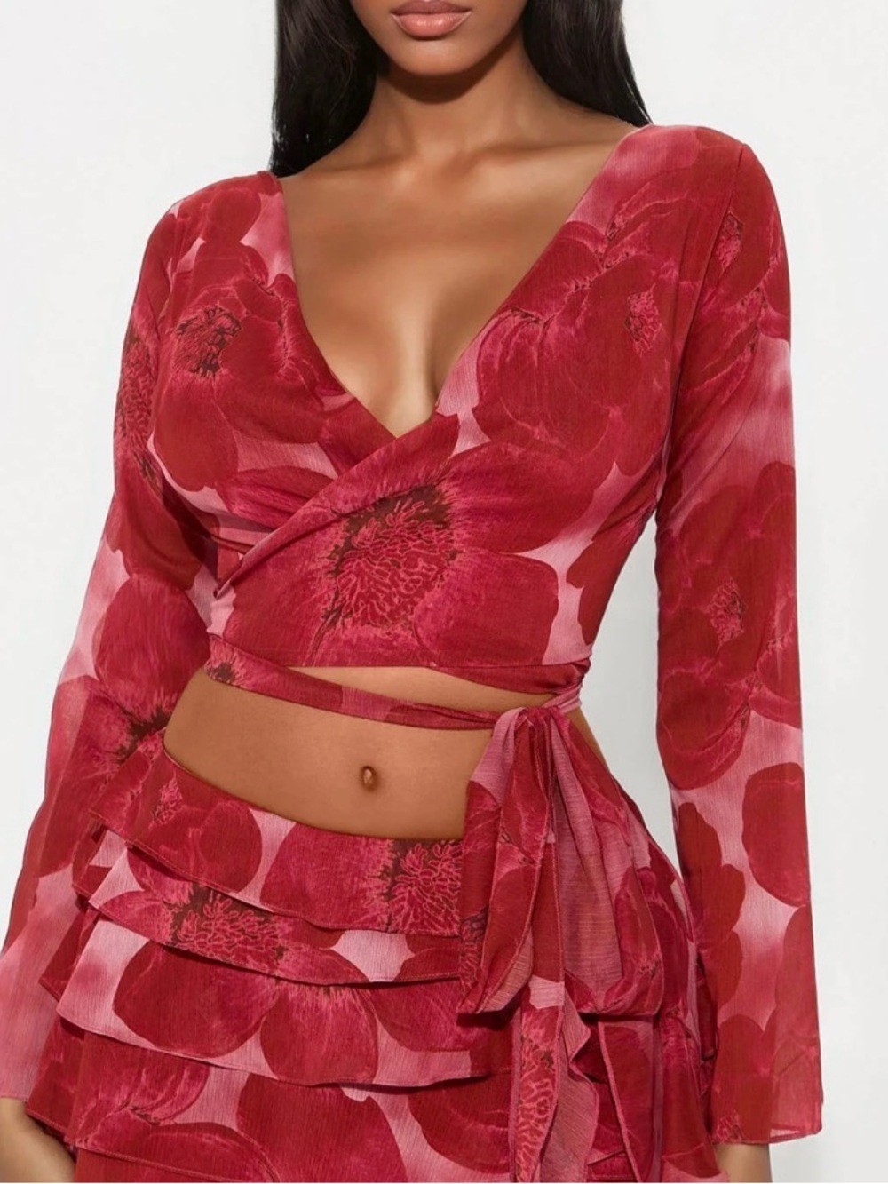 Fashion Nova Ex Girlfriend Vibes Top - Burgundy - Picture 4 of 6